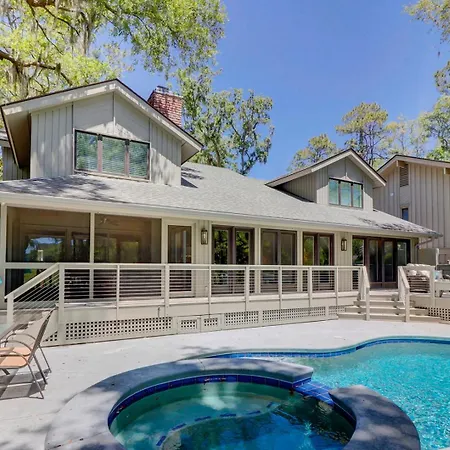 Private Pool & Spa - Golf Course Views - Walk To Harbour Town - 24 Stoney Creek Road
